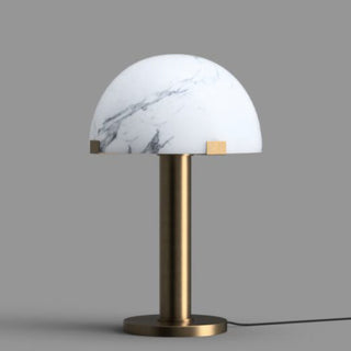 Laure Table Lamp ⎪Weather Brass with Cloud Stone