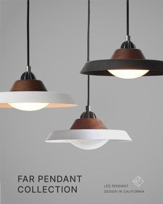 Far Mini 現代中古胡桃木實木吊燈